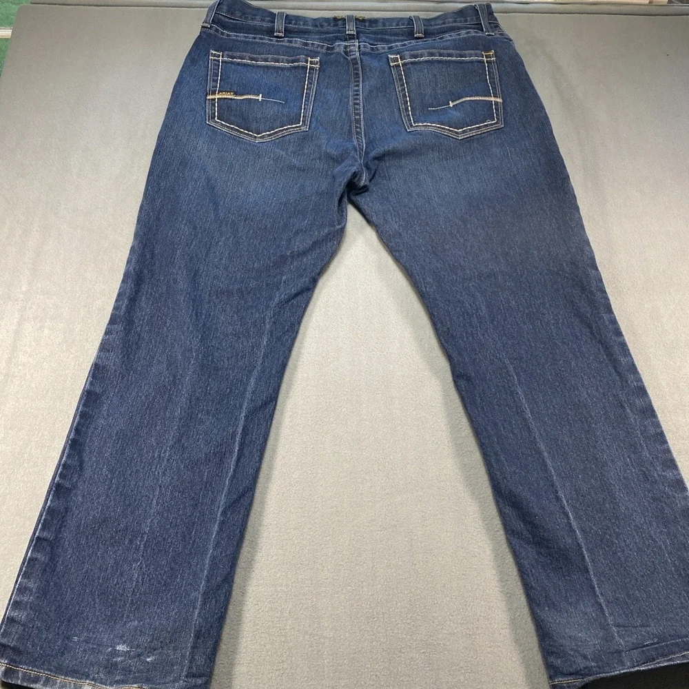 Ariat Rebar M4 Mens Jeans Relaxed Boot Cut Dark Wash 38x30